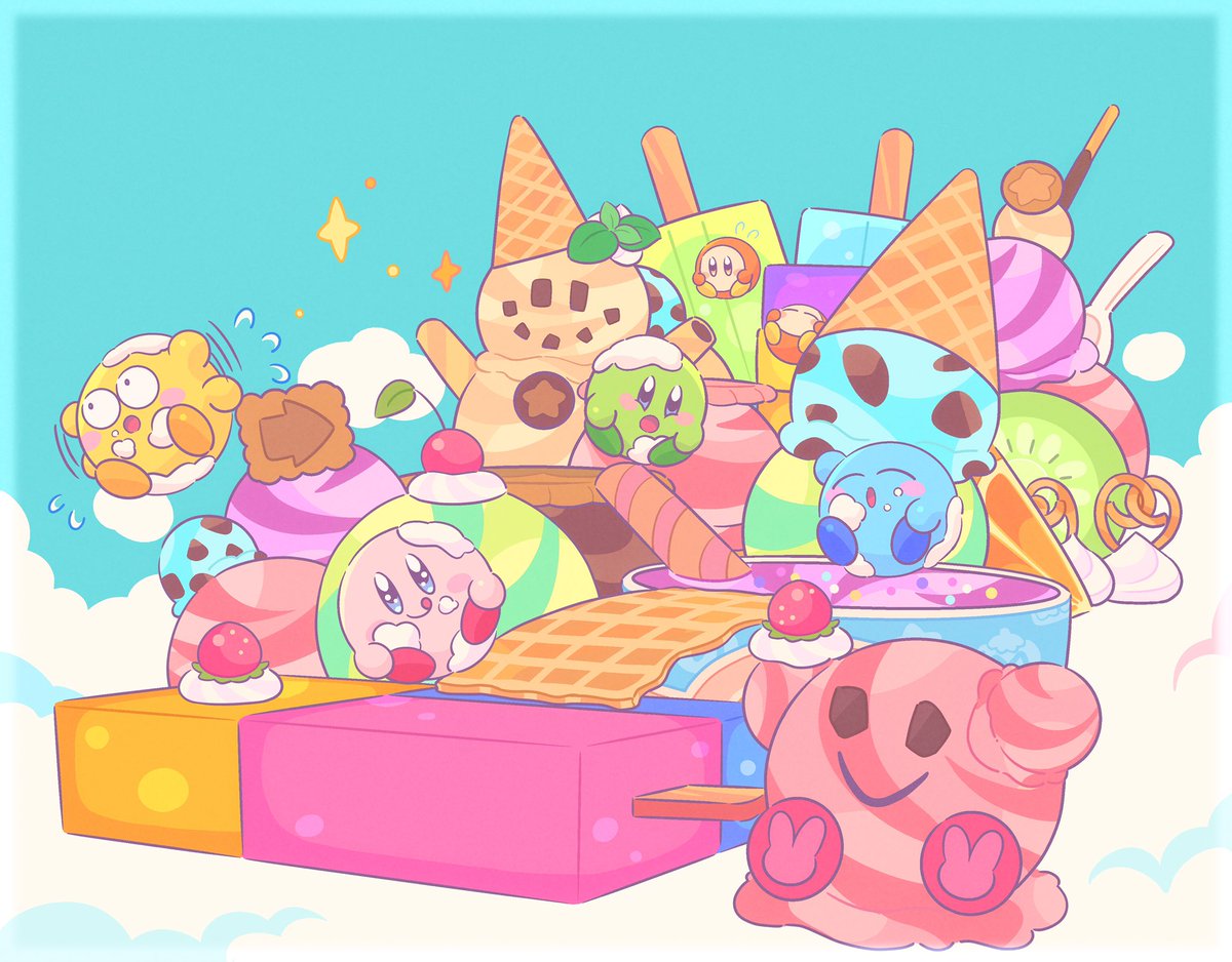 ice cream food ice cream cone no humans fruit cloud strawberry  illustration images