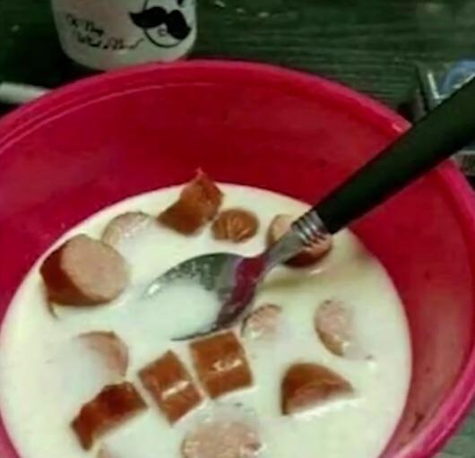 messedupfoods's tweet photo. hotdog cereal https://t.co/jPUX5GiWJZ