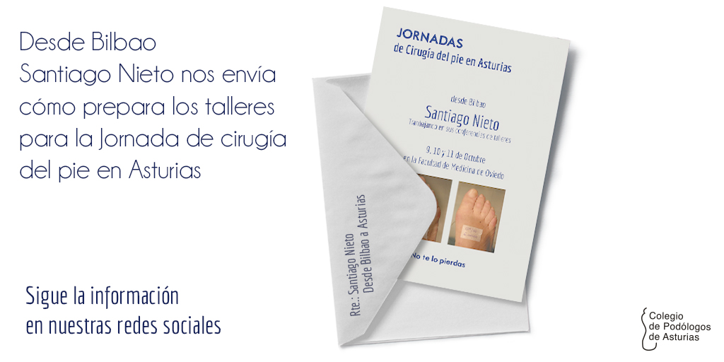 📨 Desde Bilbao, Santiago Nieto nos envía un adelanto de todo lo que nos va a enseñar...
🫣 El 1 de septiembre termina el plazo de inscripción con la cuota reducida (400 euros).
✍ Facultad de Medicina de Oviedo los días 9, 10 y 11 de octubre.
🖱 podologosasturias.com/formacion

#COPOAS