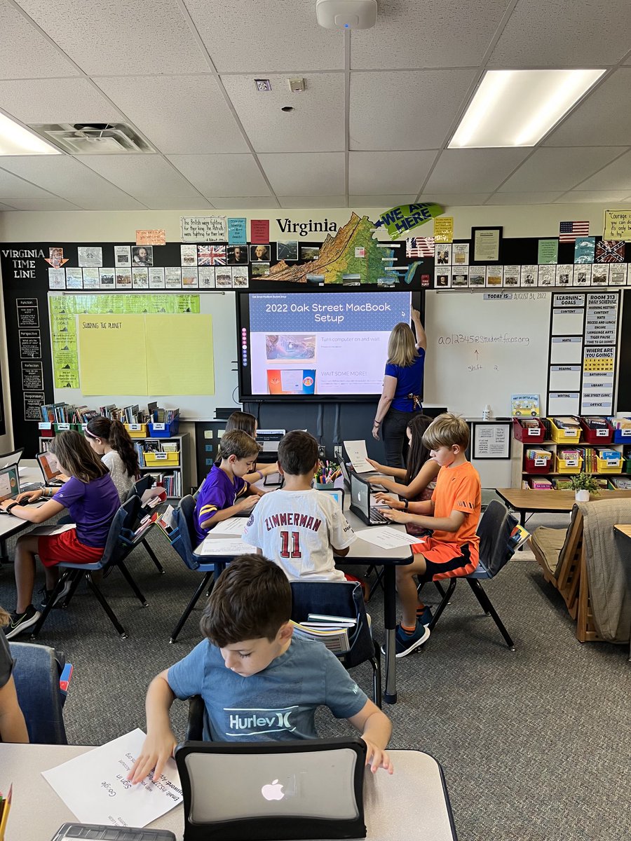 Our tech fairy at it again! Getting Room 313 ready for the year! #fccpsrevililized