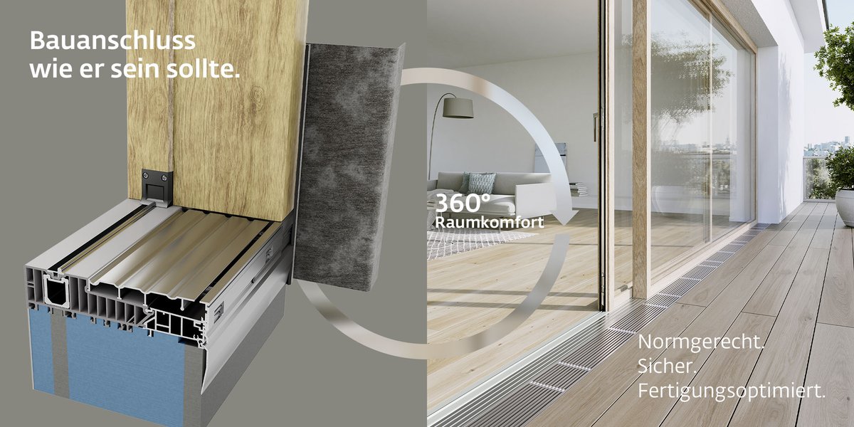 Wir haben unser gesamtes ECO PASS #Bodenschwellenprogramm für den fachgerechten, hochwertigen #Bauanschluss von Hebe-Schiebe-Elementen erweitert. Die #Anschlussmöglichkeiten werden sogar der #Prüfung nach ift-Richtlinie MO-01/1 gerecht. 
Mehr erfahren: ➡️ link.si/bauanschluss