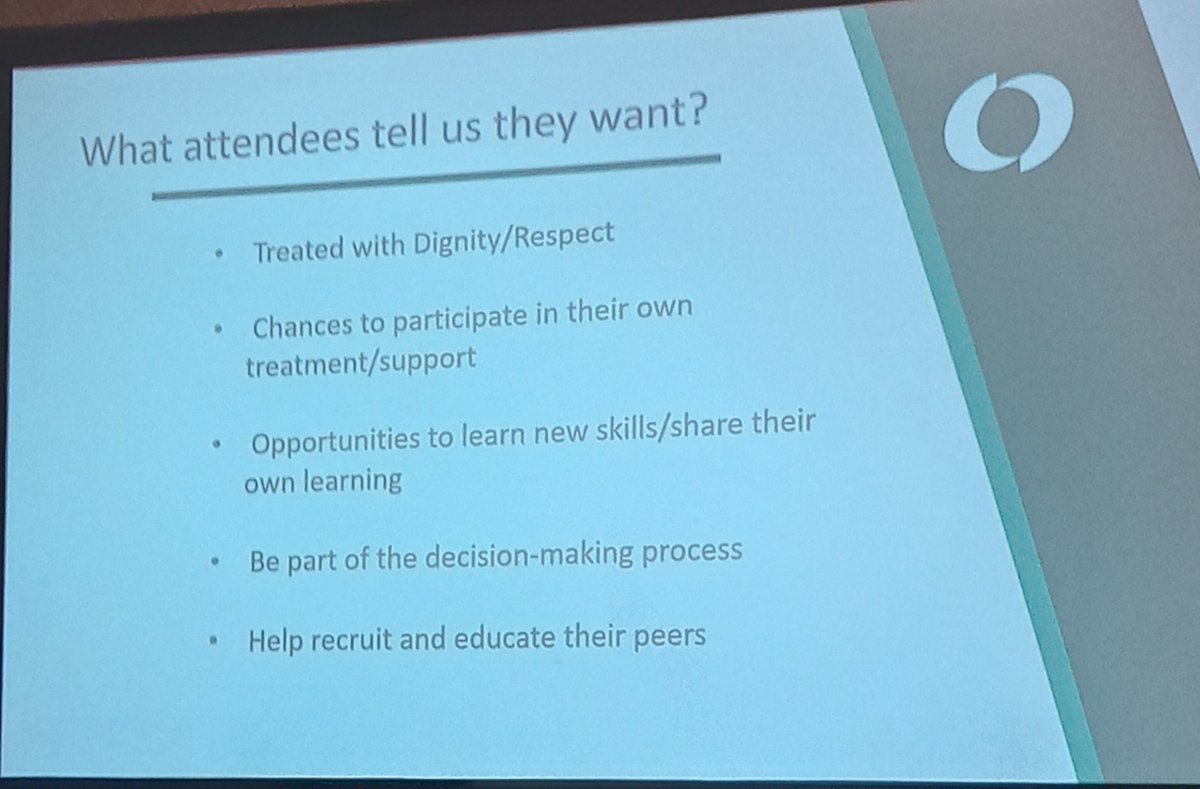 'Don't block your mind, people who are using drugs are the best people to learn from. What the group told us thet wanted ws simple'. Thanks Jason Wallace inspiring work <a href="/turningpointsco/">Turning Point Scotland</a> #IOAD22