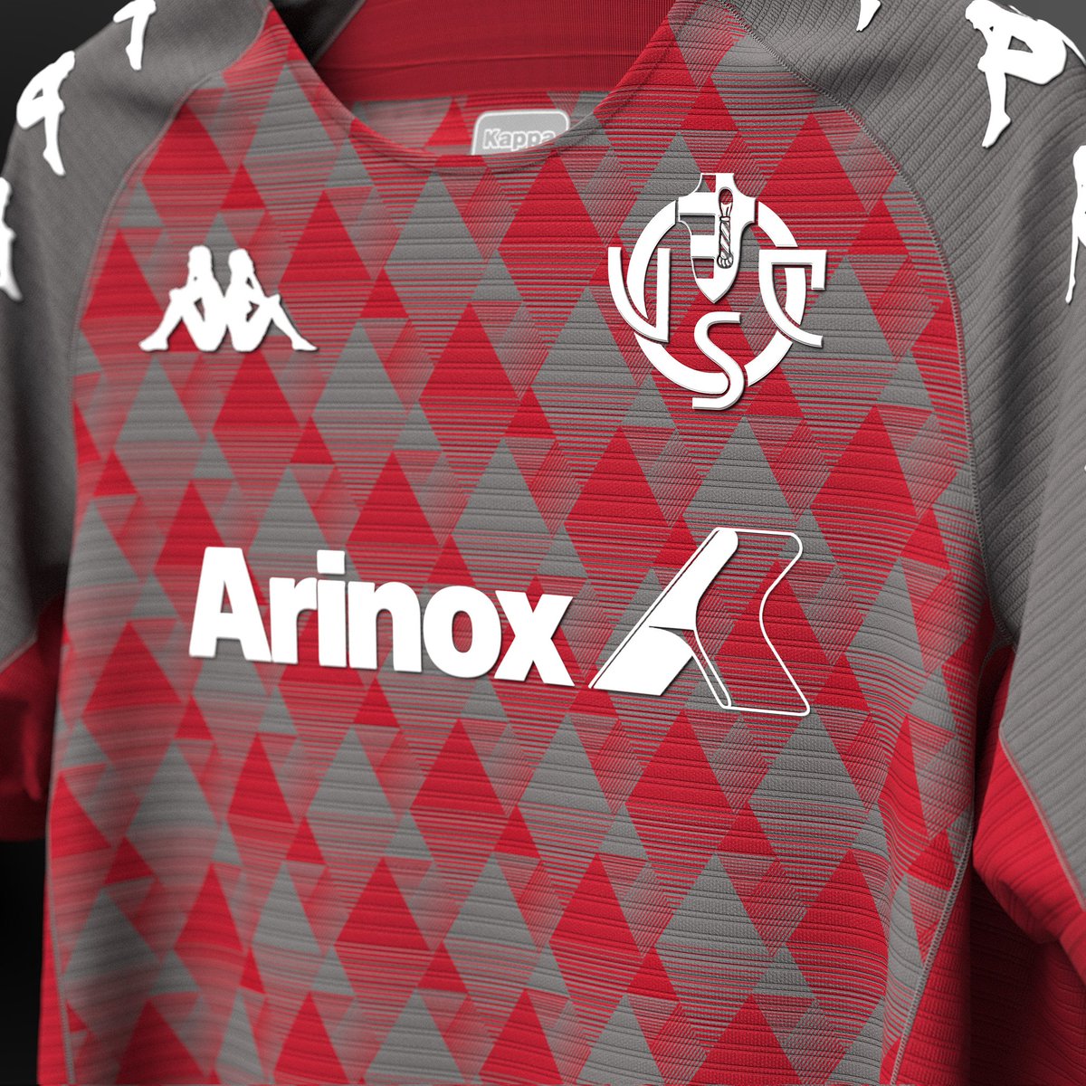 Sithuralom's tweet photo. US Cremonese x Kappa concept shirt by @Sithuralom

Pattern is (re)created from 1993 away shirt. Made for KOTW competition on @designfootball. 

#USCremonese #Cremonese #conceptkit #footballshirt https://t.co/jVm1BEzHP5