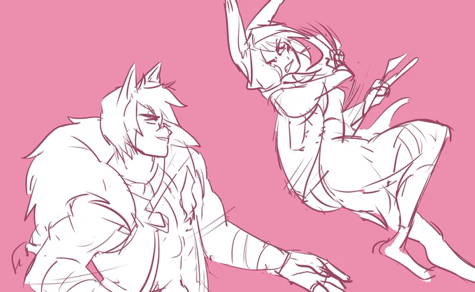 Old doodle#xayah #sett #xayahsett 