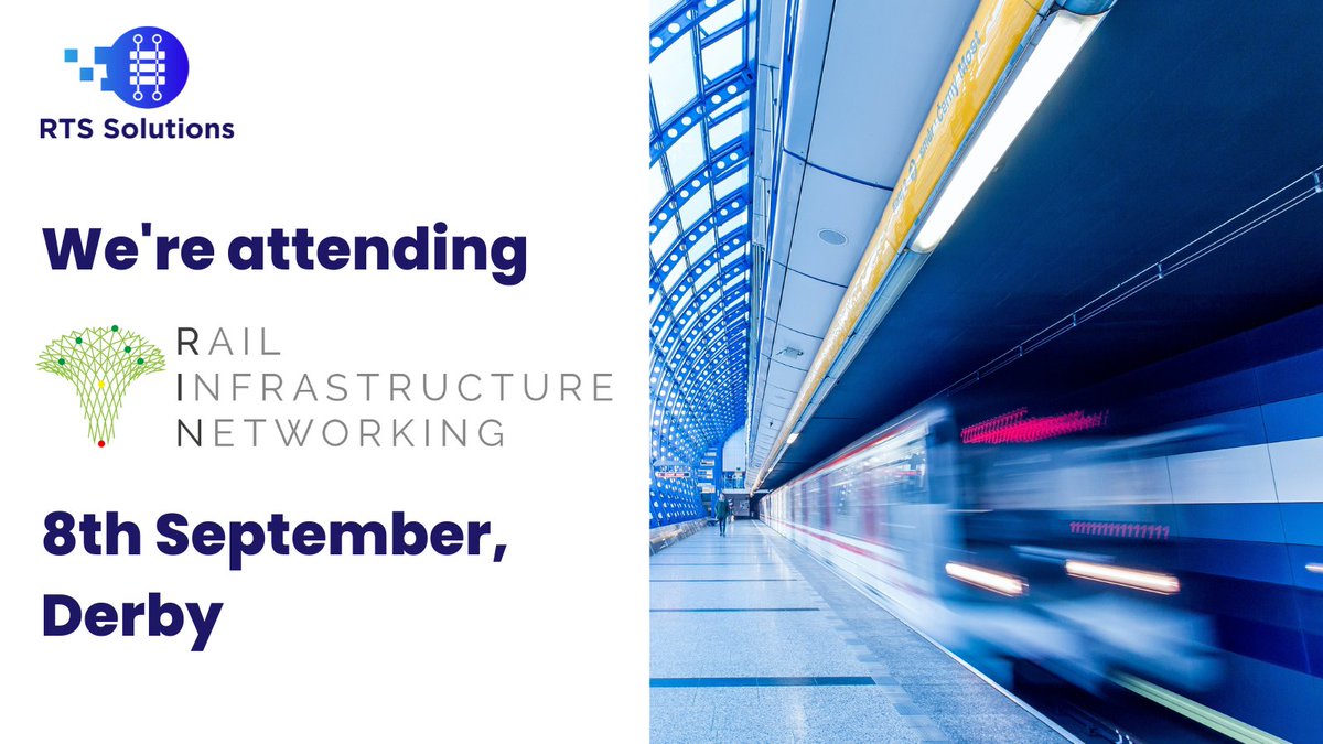 RTSSols's tweet photo. Our team is prepping for #RailInfrastructureNetworking (#RIN) Derby in just over a week!
It's a great chance to connect, share solutions and build rail industry relationships, so if you too are attending, then visit our team for an insight into our solutions. https://t.co/iS5iDp8rO9