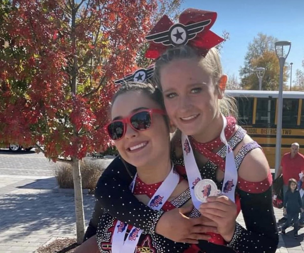 GHS_VC25's tweet photo. Congrats to GHS Juniors Madison Guyton and Gracyn Buzhardt! GHSVC Co-Captains for the 2022 season! #cheerLEADERS #itsgotime https://t.co/yWA0OaYYwz