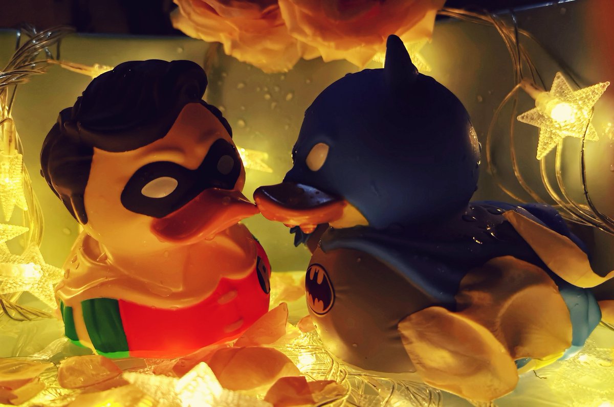 CherryOntheSea's tweet photo. “鸳鸯戏水”ヾ(✿ﾟ▽ﾟ)ノ
#brudick #duckknights #Batman #DynamicDuo https://t.co/0ywOm5jWjK