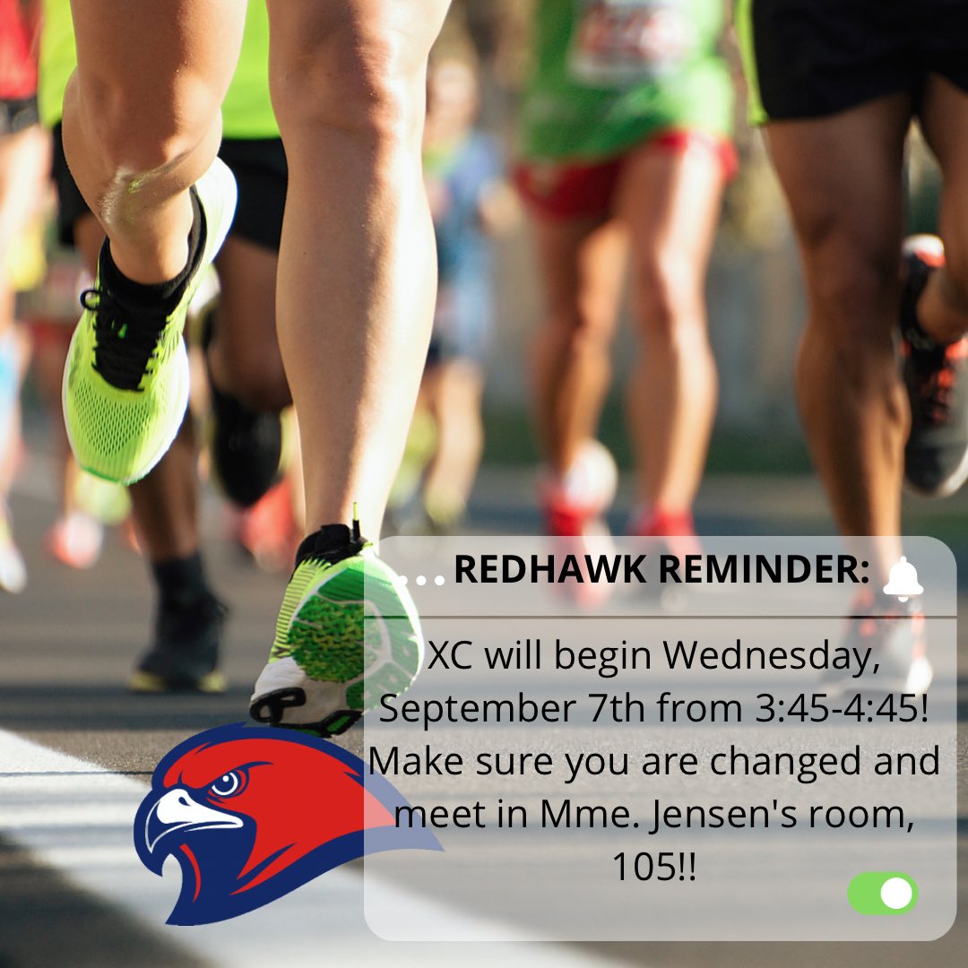 👟Cross Country! You’ll start up on September 7th! Practice dates and times will depend on race days! 💯