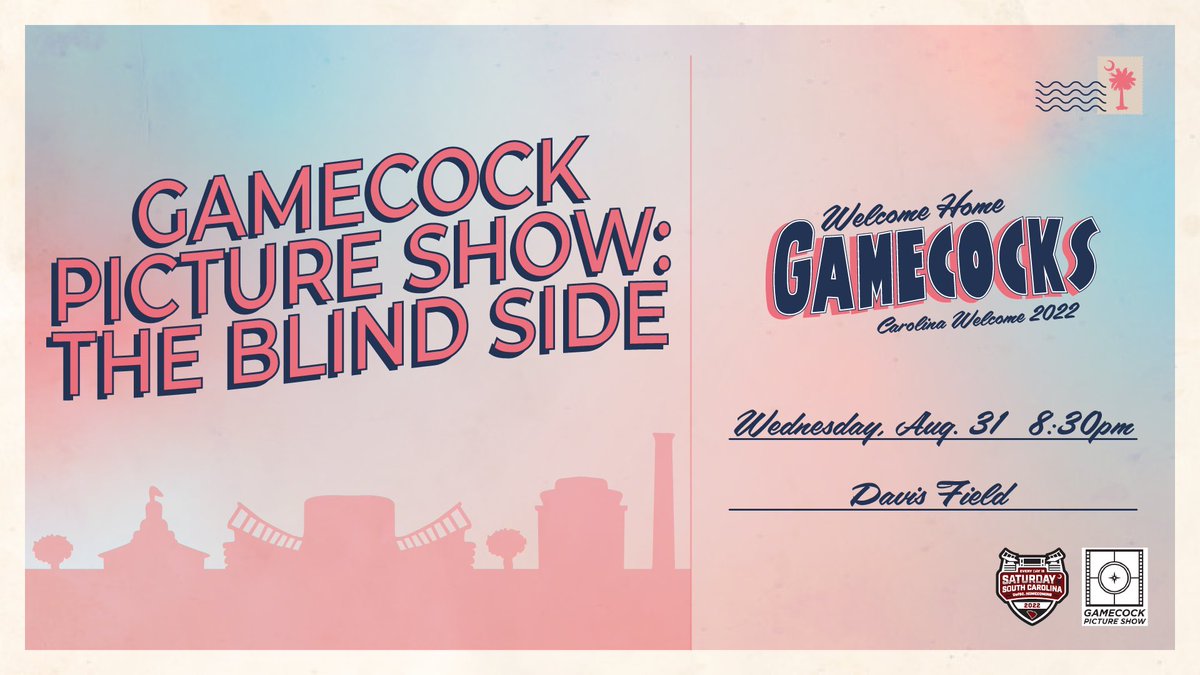 Who’s in the mood for a movie night under the stars?✨ Join @uofschomecoming for the first Gamecock Picture Show screening of the semester TONIGHT on Davis Field!