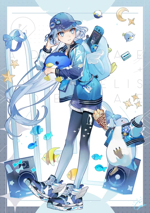 #引用RTで絵をあげて5人指名してバトンでお気に入りの絵を載せる イナガキさんから!ぺんちゃんを探せ2022(バトンはアンカーで失礼します)  