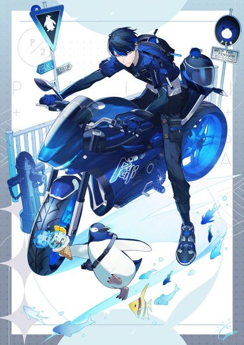 #引用RTで絵をあげて5人指名してバトンでお気に入りの絵を載せる イナガキさんから!ぺんちゃんを探せ2022(バトンはアンカーで失礼します)  