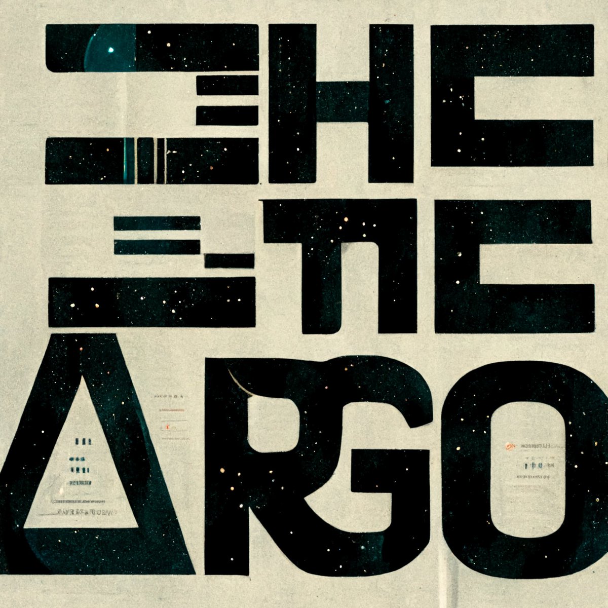 THE ARGO

The Digital Dream, 2022 
#poësyden #midjourney #thedigitaldream #promptverse #promptverses #promptpoetry #promptpoems #promptisäkeet #promptirunot #promptirunous #aigeneratedart #sitespecificart #runopaikka #tarjahallberg