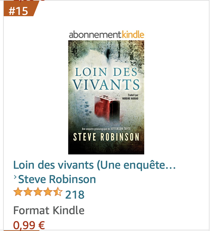 Loin des vivants - Mystère généalogique de Jefferson Tayte - est en vente aujourd'hui au prix de 0,99 € seulement.
Numéro 15 des best-sellers de la boutique Kindle France.
La Voix du chanté à seulement 1,99 €.
amazon.fr/vivants-enquêt…