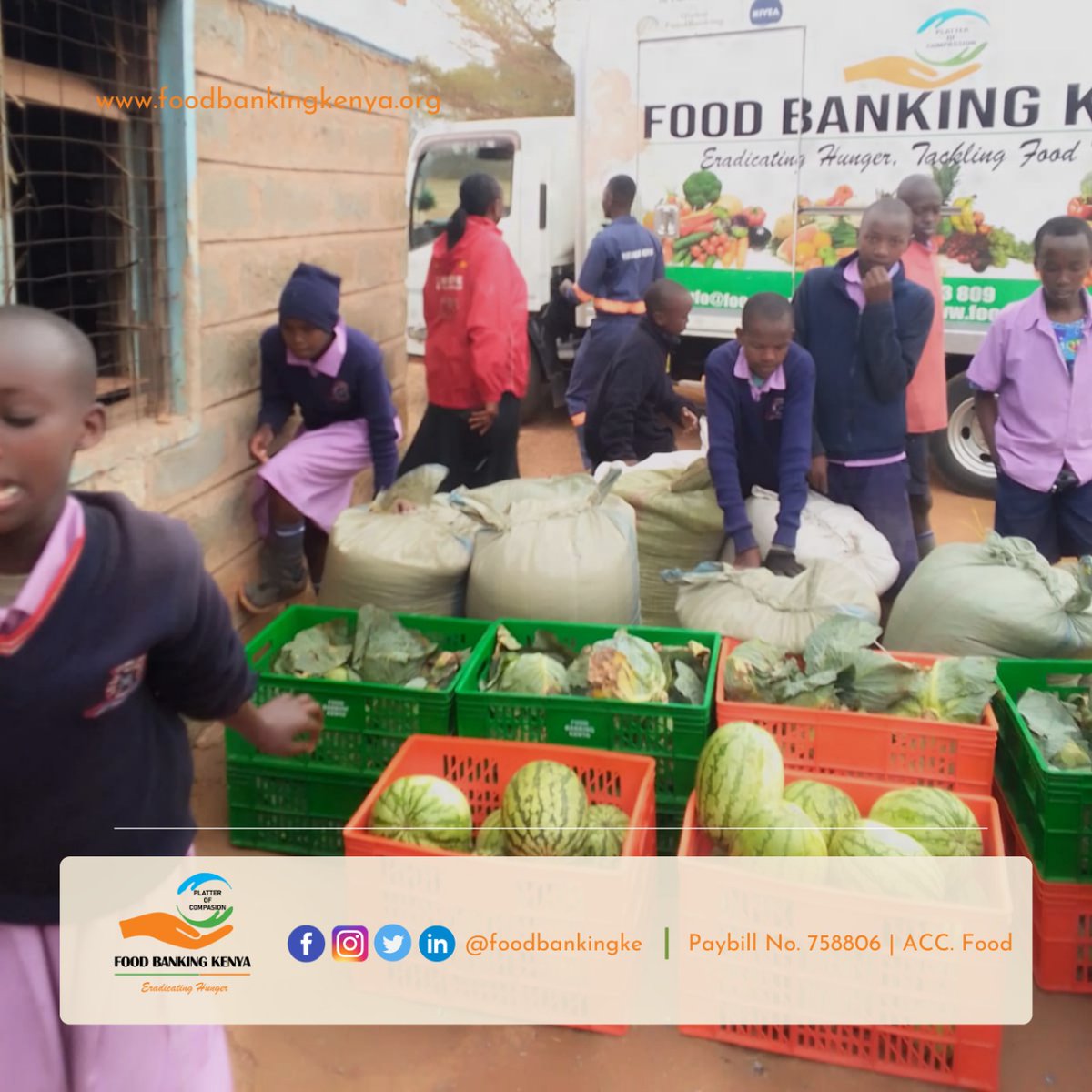foodbankingke's tweet photo. It is collection day from our warehouse. Distribution time where all vulnerable benefit to pick and take to various schools, orphanages across the country. Thanks for your contribution. Contact us if you have any surplus we spread the love.
#fbkat5 #alleviatinghunger https://t.co/tXdMbjbBys