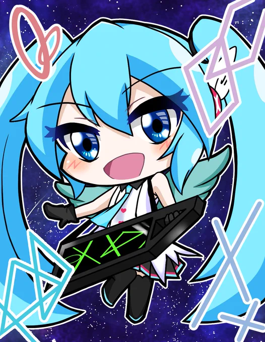 0と1しか分からないワタシに"I"を教えてくれた。#初音ミク誕生祭2022 #初音ミク15th 