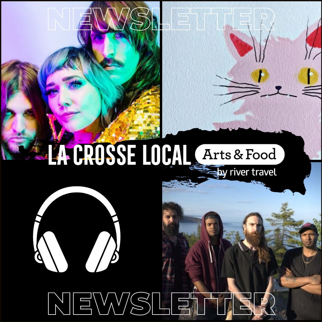 #Enews: The Music of GGOOLLDD, Eric Gerke: Painter &amp; Drummer of the WRST, and Perth Band! #JoinOurMailingList

Read more ow.ly/CfEC50Kwtuz

Join our mailing list ow.ly/LhaZ50KwtuC

#lacrosselocal #lacrossepodcast #livemusic #arts #food #community #lacrossewi