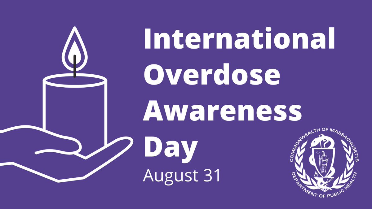 On International Overdose Awareness Day, we remember each of the lives lost to drug overdoses in communities across Massachusetts. If you or someone you love is struggling with addiction, hope is here: helplinema.org #OverdoseAwarenessDay