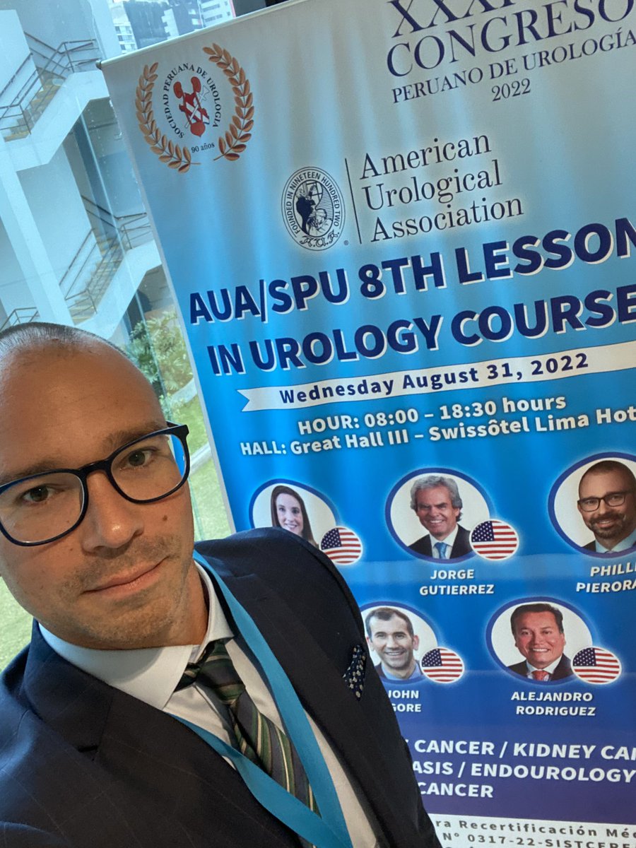 Thanks to the @AmerUrological and Sociedad Peruano de Urologia for including me in this amazing educational experience! 

I get to talk #kidneycancer #wellness , see Peru, see old friends, and make new friends! https://t.co/bEYiu212uI