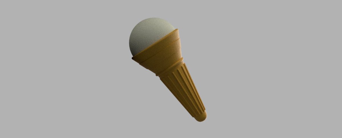 M3dcad's tweet image. 暑いのでアイス食べましょ(^^)/

#３DCAD
#３Dプリント
#テルえもん
#アイス
#Fusion360
