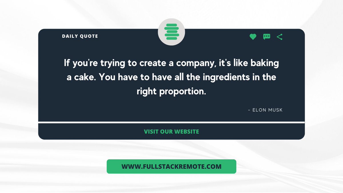 FSRemote's tweet photo. Agree?
Learn more π https://t.co/5UeinKNZjD
#howtohiresoftwareengineers #howtohirethebestsoftwaredevelopers #hiringsoftwaredevelopers #hiringsoftwareengineers #hiresoftwareengineer #howtohireasoftwareengineer #fullstackremote #futureofwork #howtohireasoftwaredeveloper https://t.co/2hV4YzoVRc