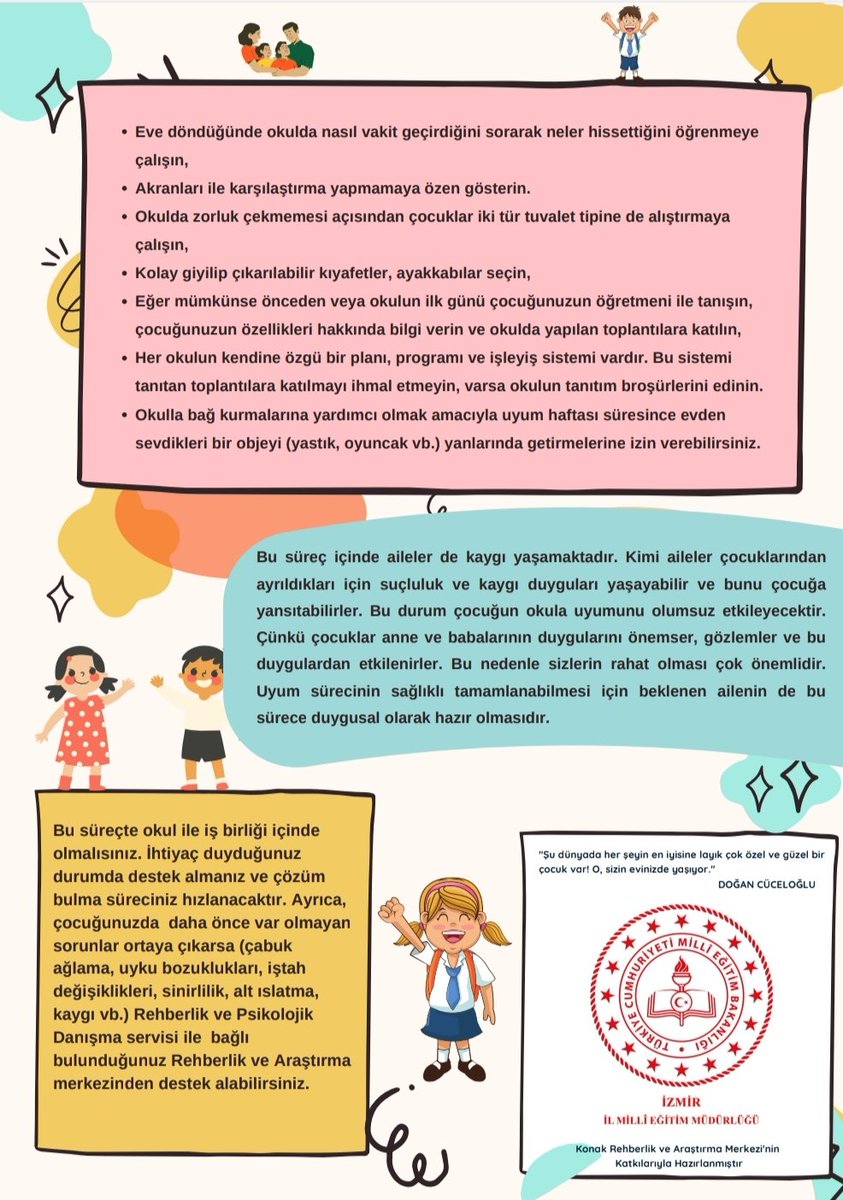 Okul Öncesi ve 1. Sınıflarda Okula Uyum süreci "Veli Bülteni"
<a href="/tcmeb/">Millî Eğitim Bakanlığı</a> <a href="/MucahitYentur/">Murat Mücahit Yentür</a>