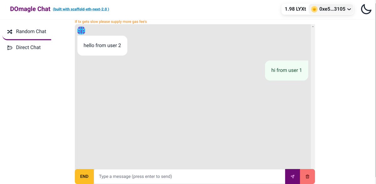 naim_1004's tweet photo. I finally submitted lukso hackathon project @gitcoin  after learning &amp; building for a month.🥳🥳
It's a  chat app on chain, 2 users can randomly connect based on their interests or directly connect with each other.
Also thanks to @0xLScorpion  for contributing.
#web3 #buidlguidl https://t.co/pJYEGmdlgg
