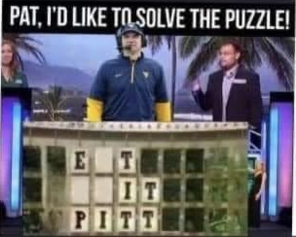 CoachGresh28's tweet image. The Backyard Brawl is back! I will be there! So I have to post this. If you know, you know