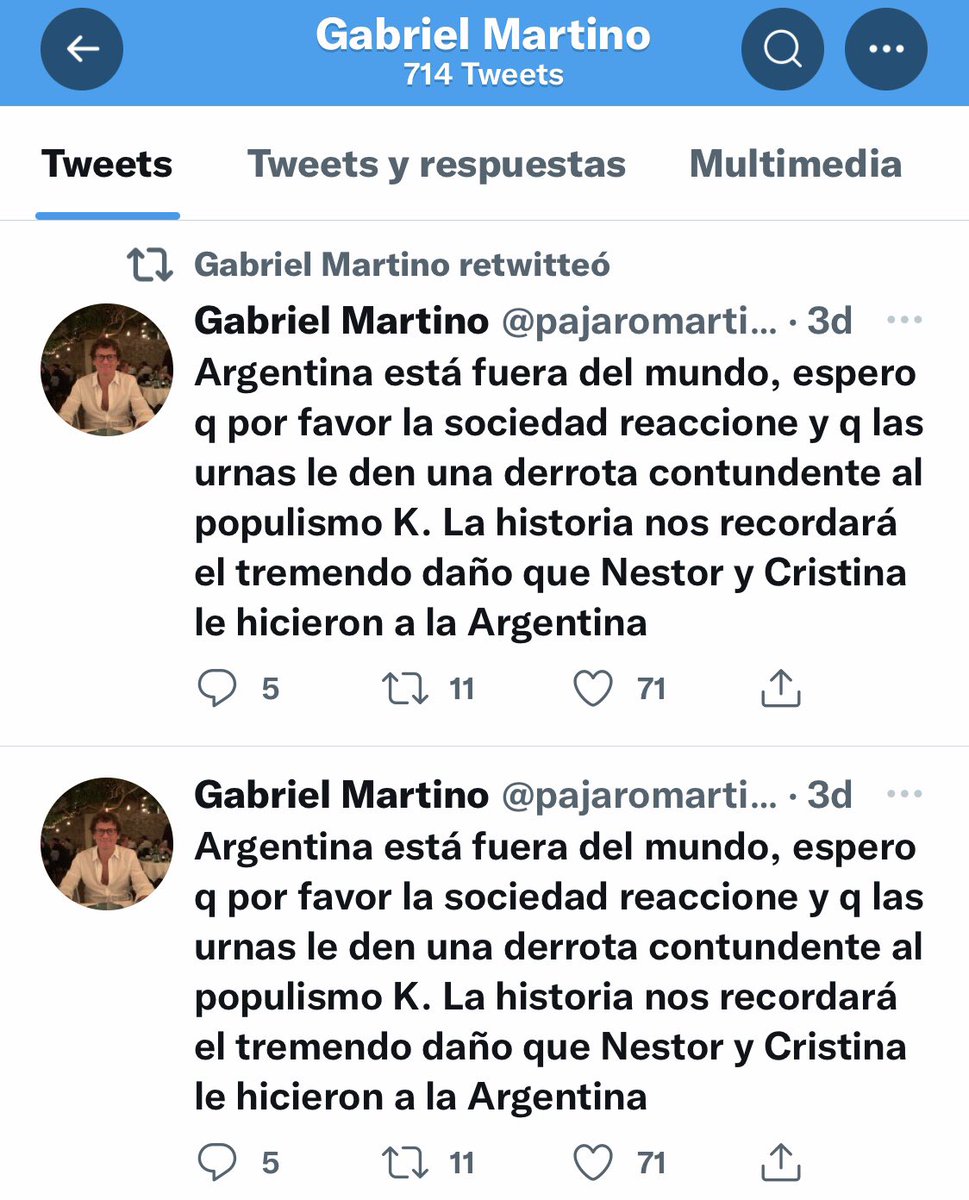 riellodecba's tweet photo. 📣El otro amigo de Macri que ya perdió la línea, un personaje en las sombras de maniobras financieras 

De frondoso “currículum” que le costó el raje del @HSBC_AR 

♦️El “Pájaro” Martino y sus tuits de troll vip👇🏾 https://t.co/JcpVY0rWJg