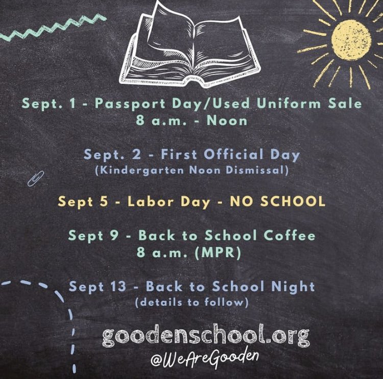 GoodenSchool's tweet photo. It all gets underway tomorrow with Passport Day. Excited to welcome our families back to campus.  #WeAreGooden https://t.co/MFiNW92oZR