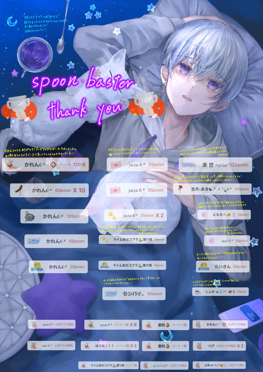 8月最後の枠ありがとうございました！
みんなたくさん来てくれて2枠ともトップも入れてもらえてすごく幸せだった！

今月もほとんど遅刻もなくて、みんな最近もう遅刻とかお腹鳴るとかのいイメージも無くなってきたんじゃないですか！
早く来てくれる人も増えてきていつもすごく嬉しいいです！