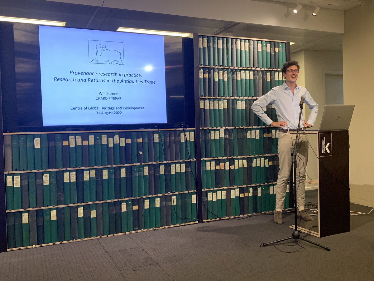 Starting now: Research and Returns in the Antiquities Trade with <a href="/willkorner/">Will Korner</a> <a href="/LDEHeritage/">Global Heritage & Development</a> #contestedheritage #provenanceresearch