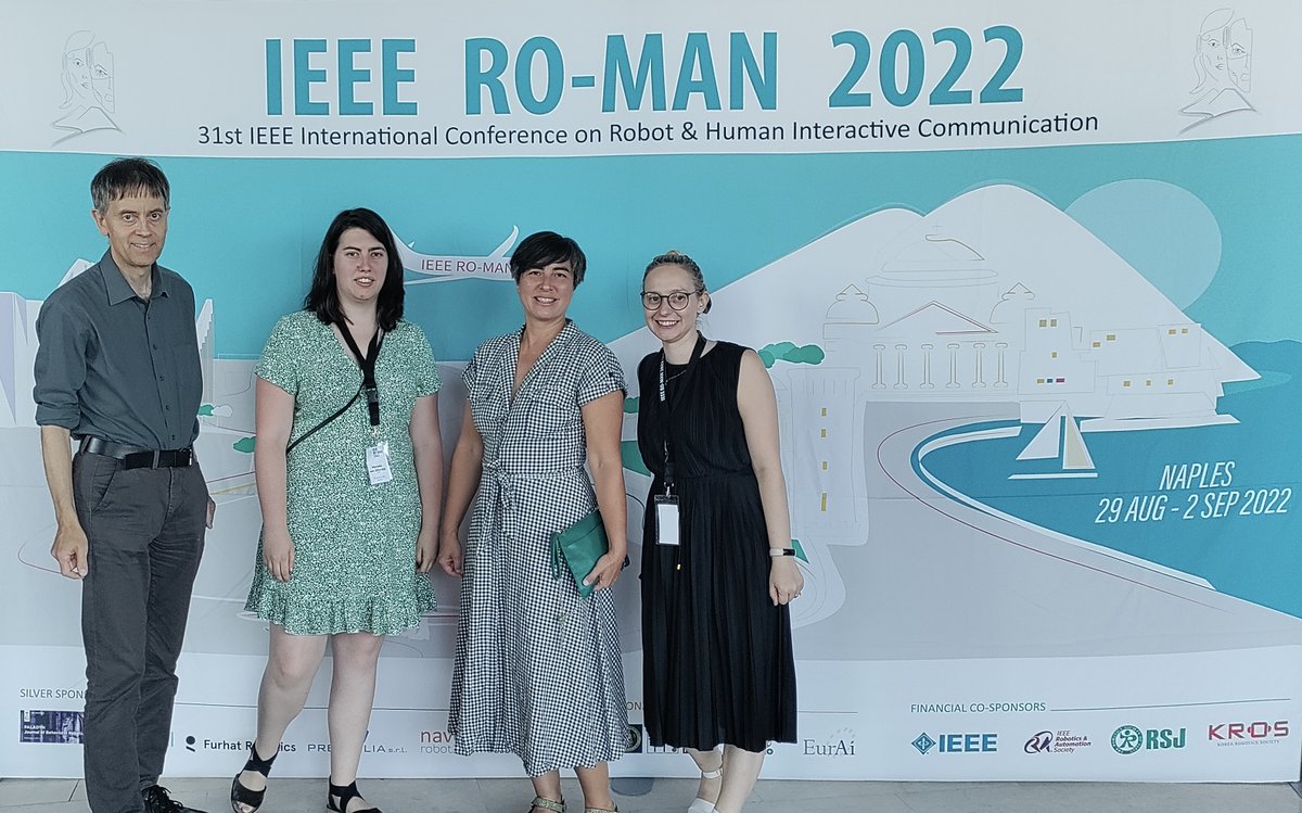 VIROS Project (@viros_uio) on Twitter photo The VIROS project with <a href="/jimtoerr/">Jim Tørresen</a>
<a href="/dianasaplacan/">Diana Saplacan</a>, Naomi Lintvedt and Marieke van Otterdijk is in Naples representing and presenting at the IEEE RO-MAN 2022 Conference @ieeeroman2022 on "Social, asocial, and antisocial robots".
#roman22 #HRI #robotics #law #technology #ethics The VIROS project with <a href="/jimtoerr/">Jim Tørresen</a>
<a href="/dianasaplacan/">Diana Saplacan</a>, Naomi Lintvedt and Marieke van Otterdijk is in Naples representing and presenting at the IEEE RO-MAN 2022 Conference @ieeeroman2022 on "Social, asocial, and antisocial robots".
#roman22 #HRI #robotics #law #technology #ethics