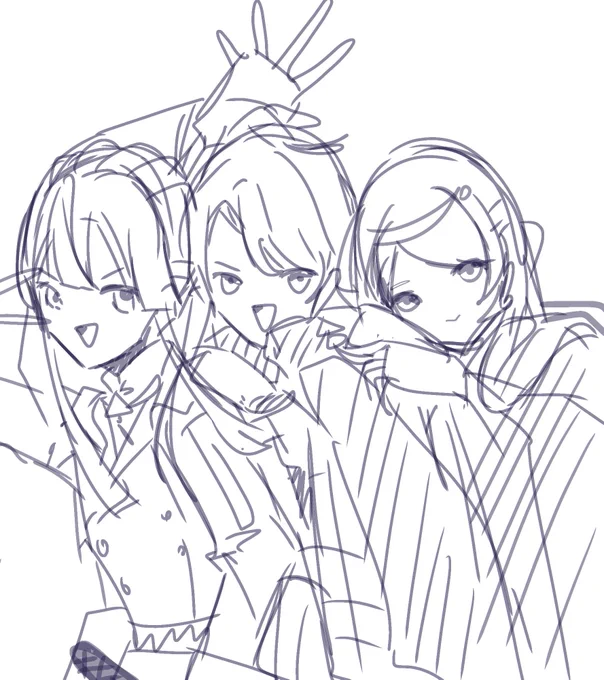 #今月描いた絵を晒そう  めちゃ下書きparty 