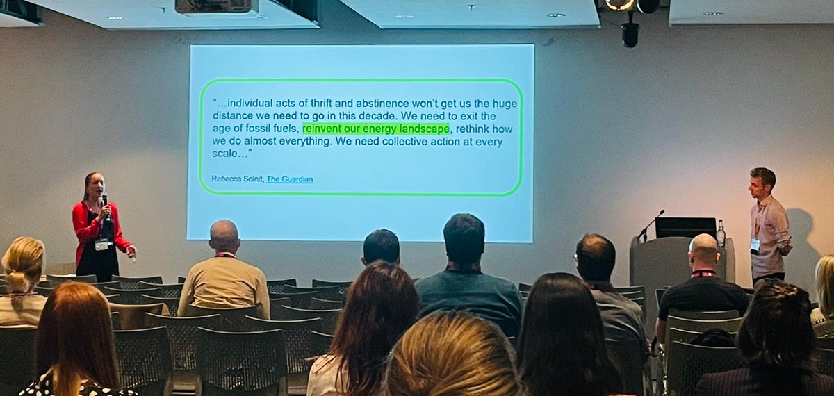 sFairbanksHE's tweet photo. Glasgow green! ♻️
Such a privilege to speak about decarbonising content alongside eco-warrior @RhiaWeston.
And very fitting to present on this topic at the @SECGlasgow, the location of COP26.
Thanks to our engaged, thoughtful, and curious audience.
#CEAC22 #CEAC2022 https://t.co/yqzujPjvfW