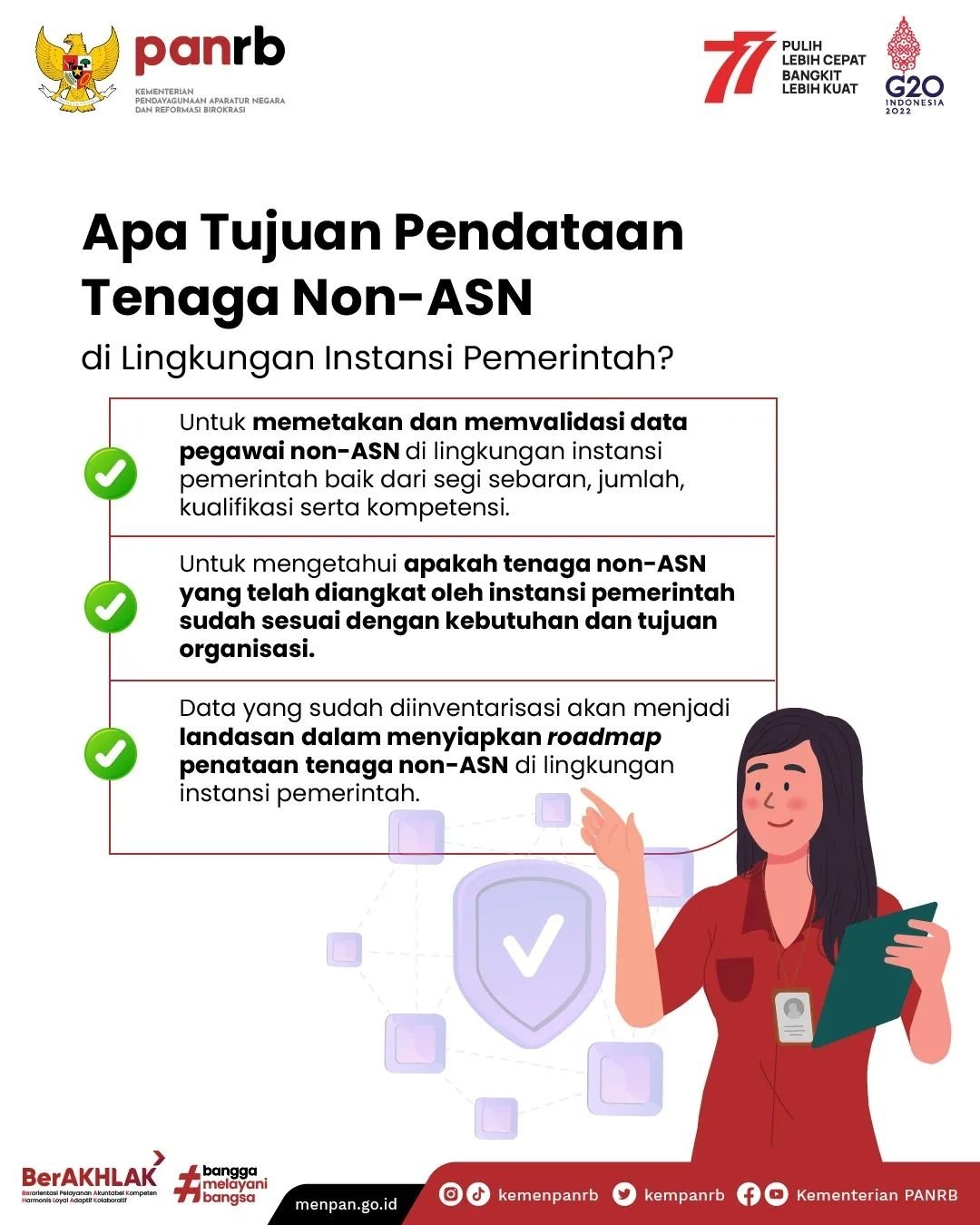 Infografis Pendataan Non ASN SELEKSI CASN CPNS PPPK PROVINSI