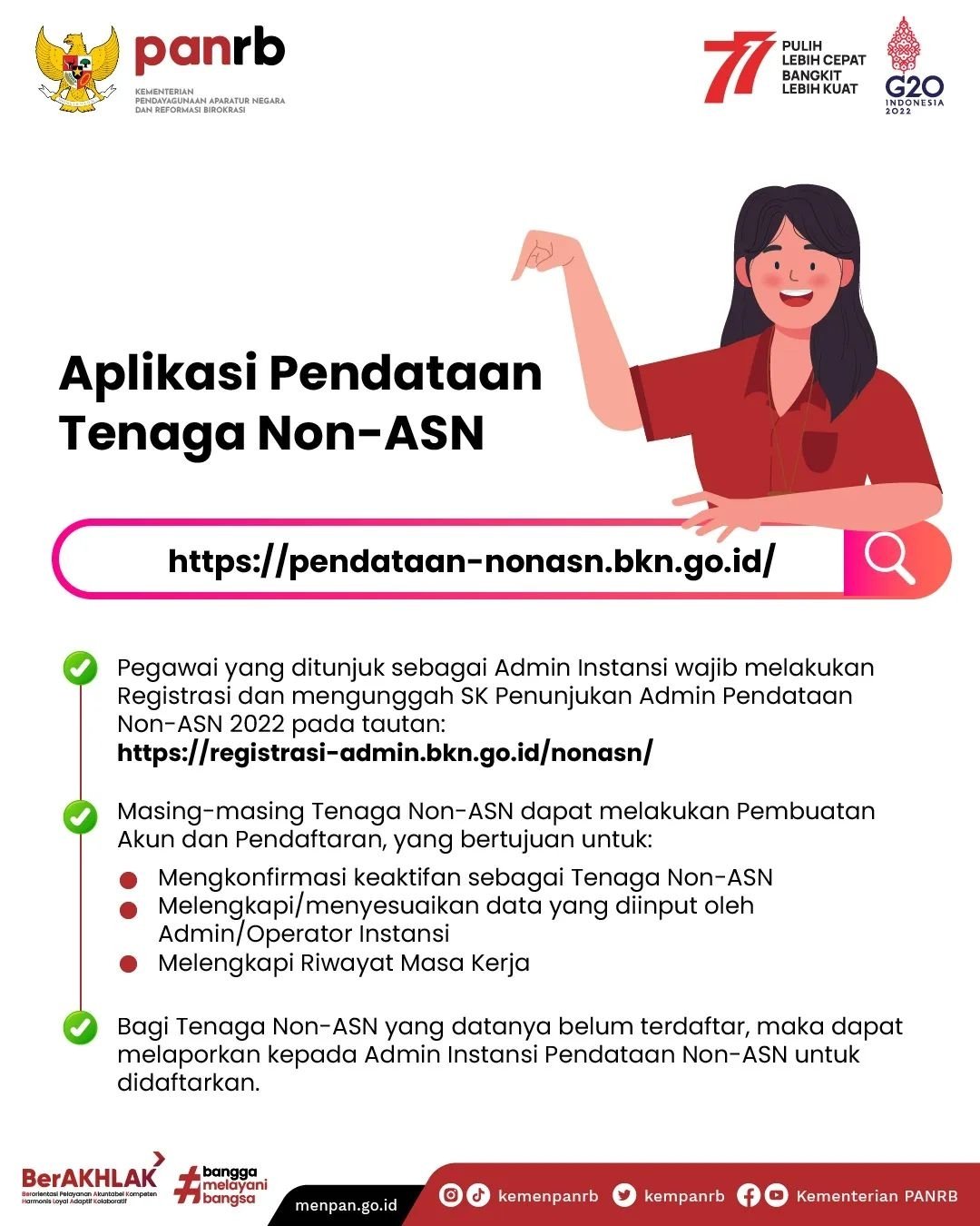 Infografis Pendataan Non ASN SELEKSI CASN CPNS PPPK PROVINSI