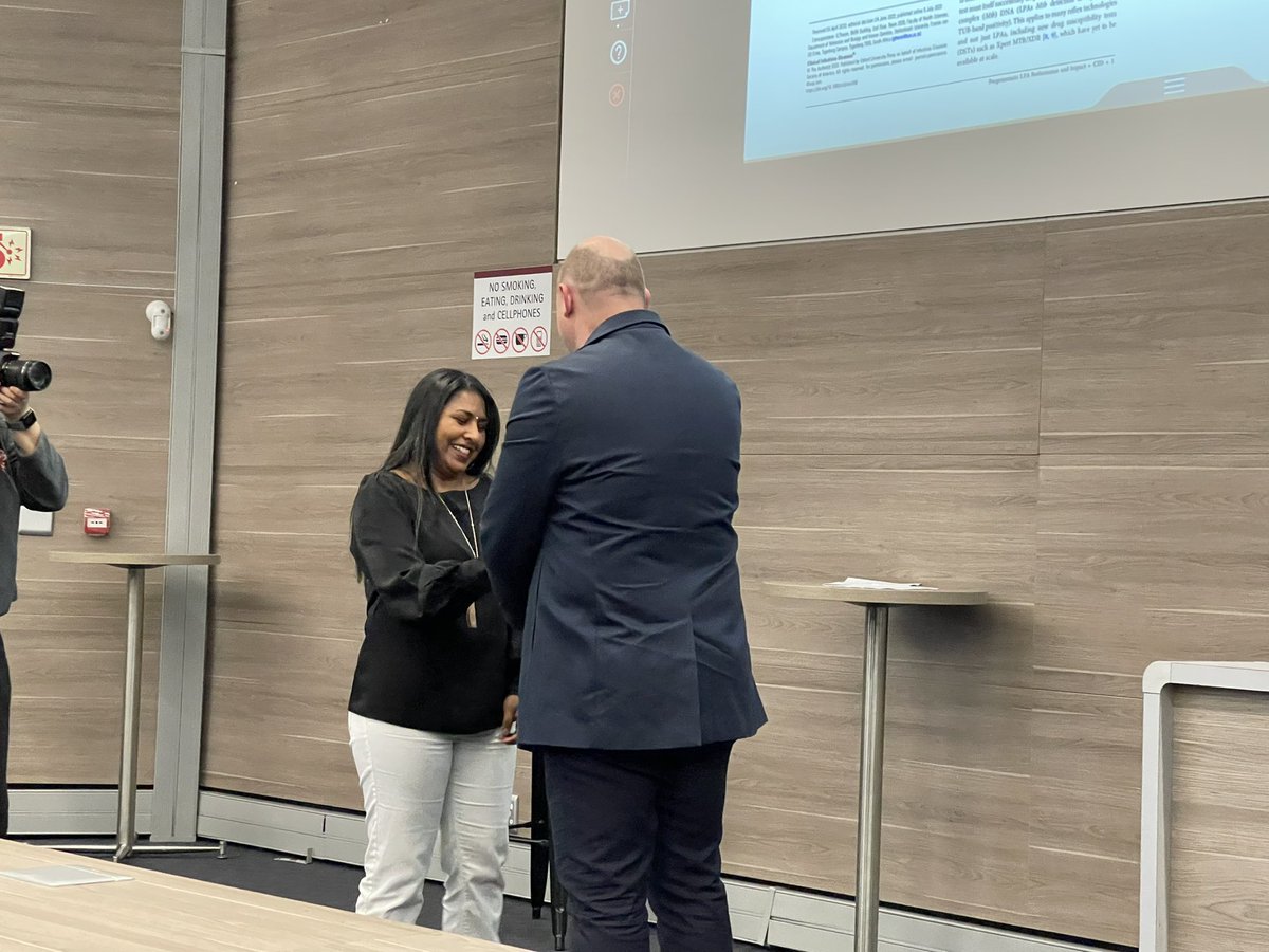 SuMBHG's tweet photo. #BragPost
MBHG PhD student Ms Samantha Pillay within the CLIME research group was awarded the @SUhealthsci HD Brede Award 2022: Biomedical Research category 🏆

The award is presented to a postgraduate student who has demonstrated good quality TB research via publication record https://t.co/P7lEOaBvmG