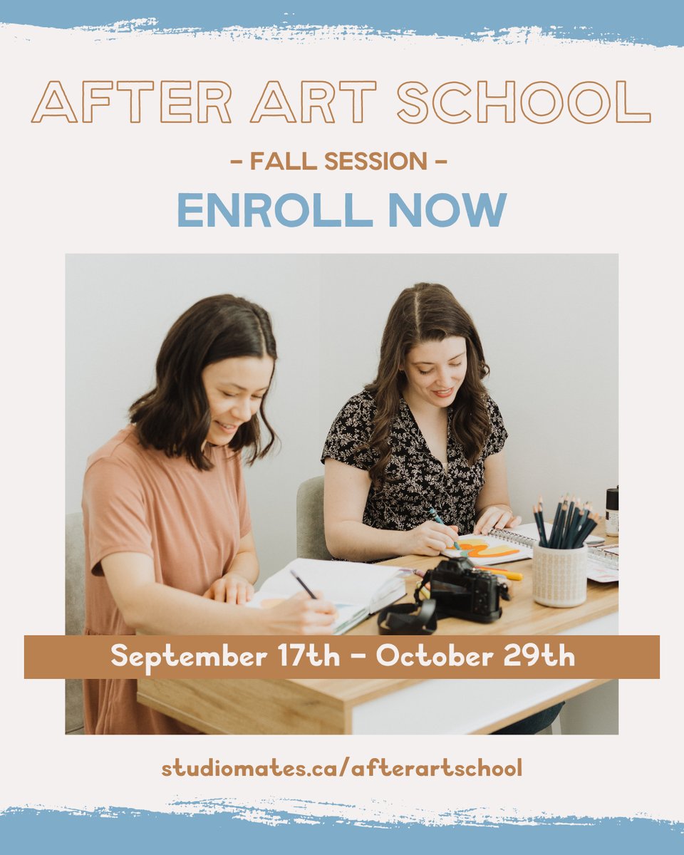 studiomates_ca's tweet photo. Have you signed up for After Art School yet?? ✨

We are so excited to dive into incredible topics like studio systems, art inventories, working with galleries, and getting our finances in order!

"This program is wonderful; not only is it packed with essential information, it i https://t.co/egDDQ8UJHc