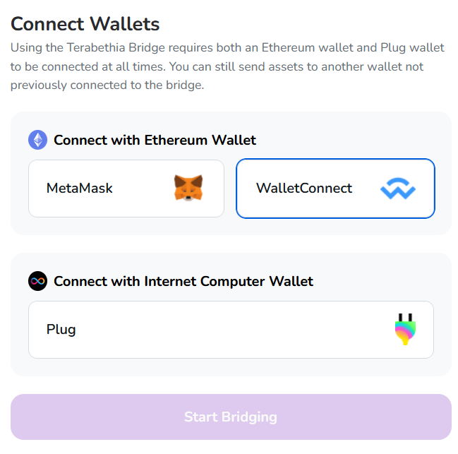 Where are the bridge enthusiasts?

testnet.terabethia.xyz/connect

#ICP <> #ETH bridge by <a href="/Terabethia_/">Terabethia</a> /- <a href="/psychedelicDAO/">Psychedelic</a>