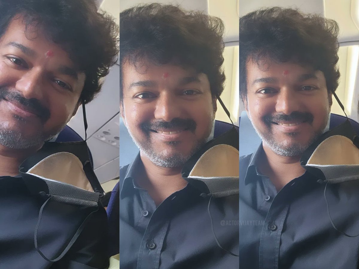 Commander_VJ's tweet photo. Charming Thalapathy ❤️🤩

#Varisu #Thalapathy67 @actorvijay https://t.co/IzBwcFtE9v