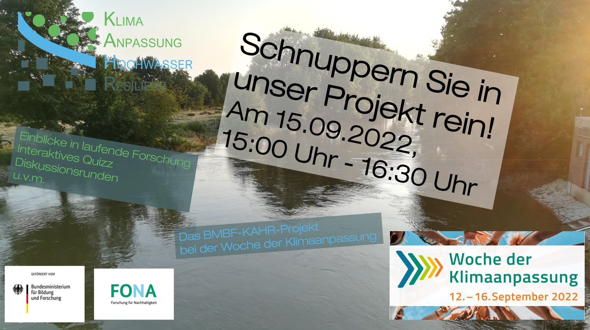 Ireus_Uni_Stgt's tweet photo. Das BMBF-KAHR Projekt bei der Woche der Klimaanpassung https://t.co/gF7SfrunkK 
#kahrprojekt https://t.co/mVPrk6uaUL