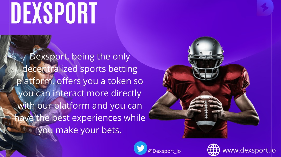 preshicezy's tweet photo. #Dexsport offers every bettor a token so they can interact more directly with our platform .

 #Dexsport #web3 #betting #crypto #bets #sport #Gaming #defi $Desu #cryptocurrency #blockchainGaming  #ctbotAdrop RAM 0.5 Trx 50 https://t.co/Cajc1yPSZz
