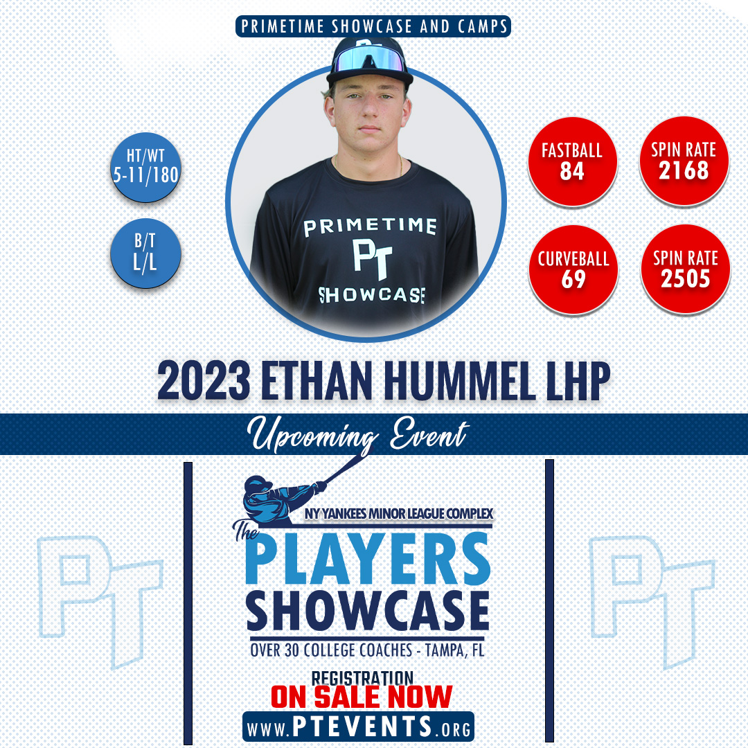 <a href="/ethan64622191/">Ethan Hummel</a>
 at The Big 6 by 
<a href="/PT_Showcase/">PrimeTime - Showcase and Camps</a>
  PrimeTime Showcase and Camps – 2022 Recap &amp; Review – See more at ptevents.org 

#primetime #ptshowcase #floridabaseball #baseballcamp #baseballshowcase #youthbaseball