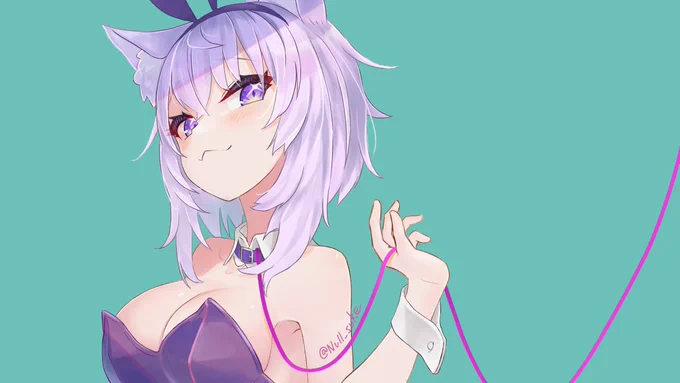 8月はバニーじゃった #今月描いた絵を晒そう 
