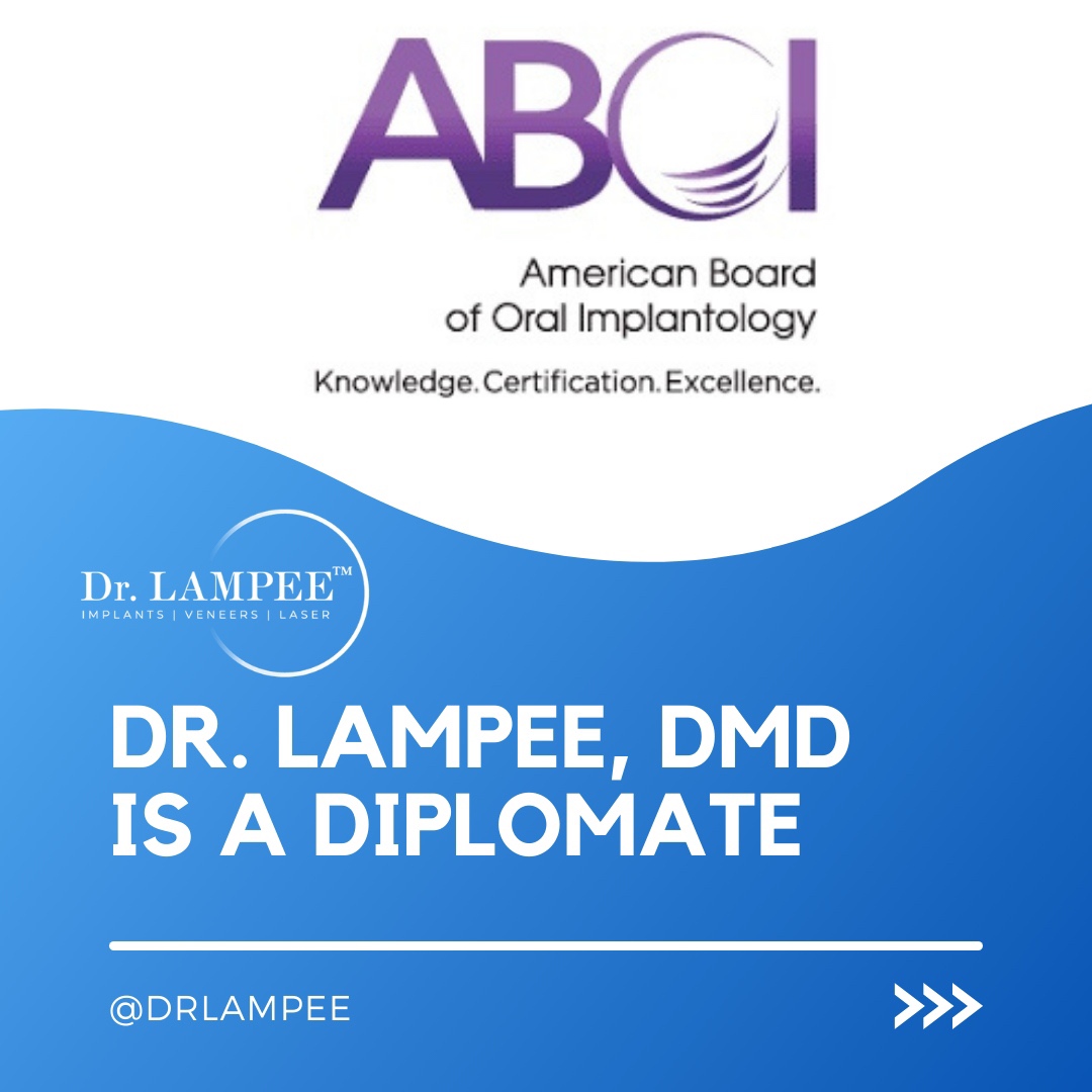 To earn the title of Diplomate, Dr. Lampee presented cases for review by an expert panel of implant dentists and passed a series of written and oral examinations sponsored by the American Board of Oral Implantology/Implant Dentistry. 

rb.gy/el4arq ⬅