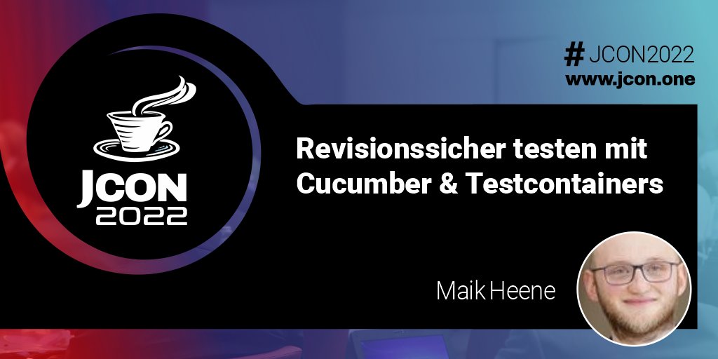 jcon_conference's tweet photo. #JCON2022 - Sep. 22, 9:00 CEST @MaikHeene online
Revisionssicher testen mit Cucumber &amp; #Testcontainers

Über das Thema #BehaviorDrivenDevelopment ist in den letzten Jahren schon viel gesprochen worden. Auch ich habe mich gefrag...

Kostenlose #JUG Tickets: https://t.co/e7J5hJLXKe https://t.co/r72fm2UqwC