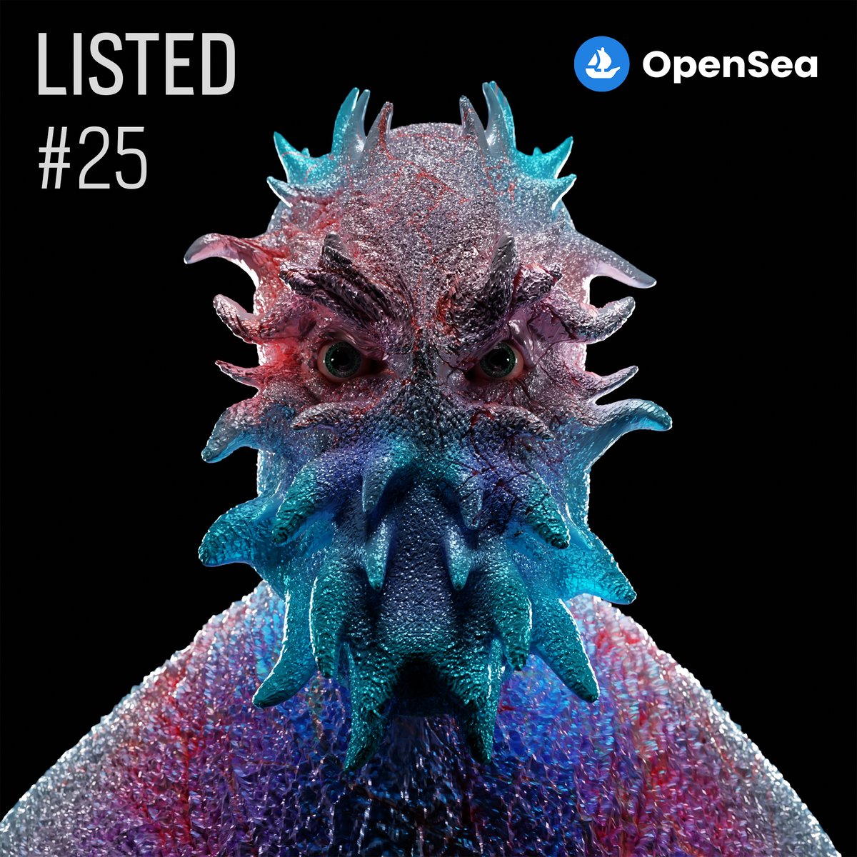 coki3d's tweet image. Catch Your Monster.
Monster #25🐙
Only: 0,007 Eth 
Sold:19
Left: 5
50/25 minted.
Here is the link give a 🤍
opensea.io/Coki3d
#nft #nftart #NFTs #opensea #OpenSeaCollection