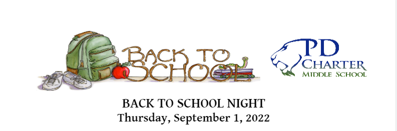 PdcmsP's tweet photo. @pdcmspanthers 

Tomorrow is Back to School Night (BTSN) at PDCMS!

Get the details at: https://t.co/4FJbp1nybd https://t.co/0VSnxIq3uS