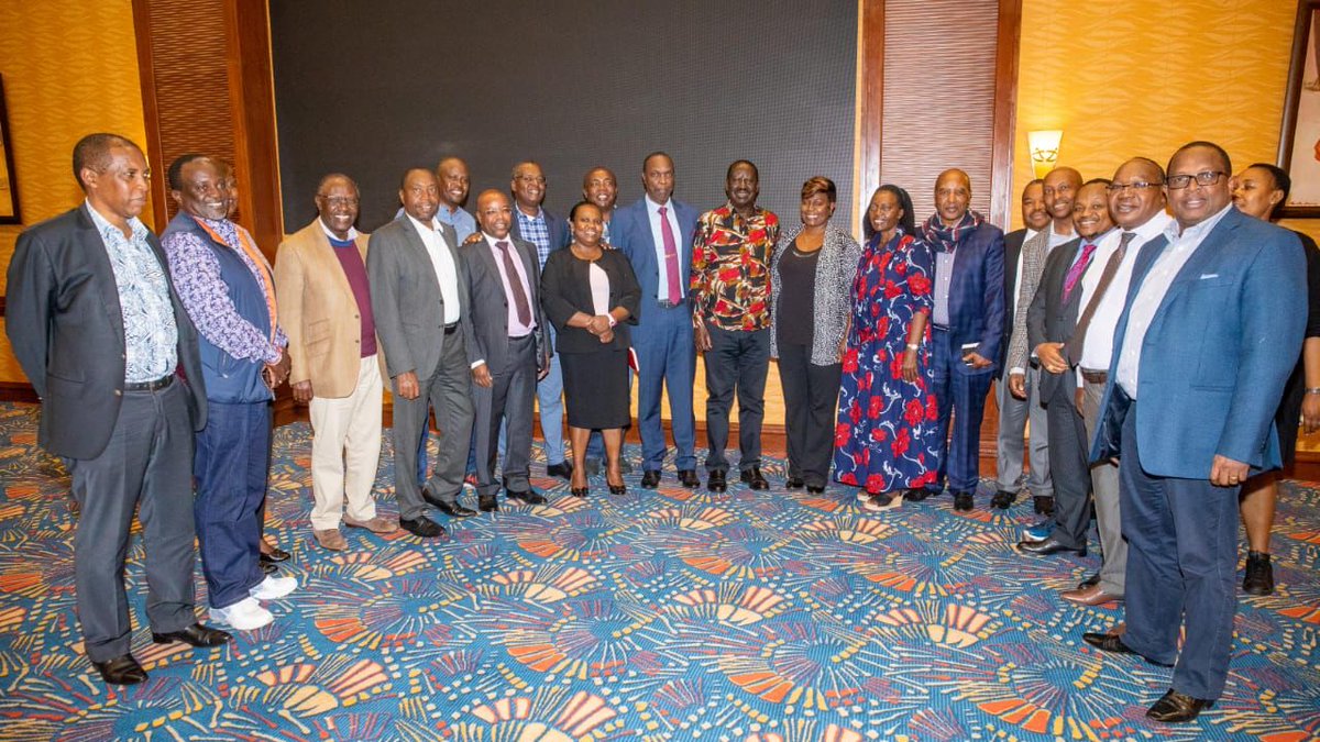 K24Tv's tweet photo. Raila Odinga &amp; Martha Karua meet with Mt. Kenya leaders https://t.co/TCybEemjzP