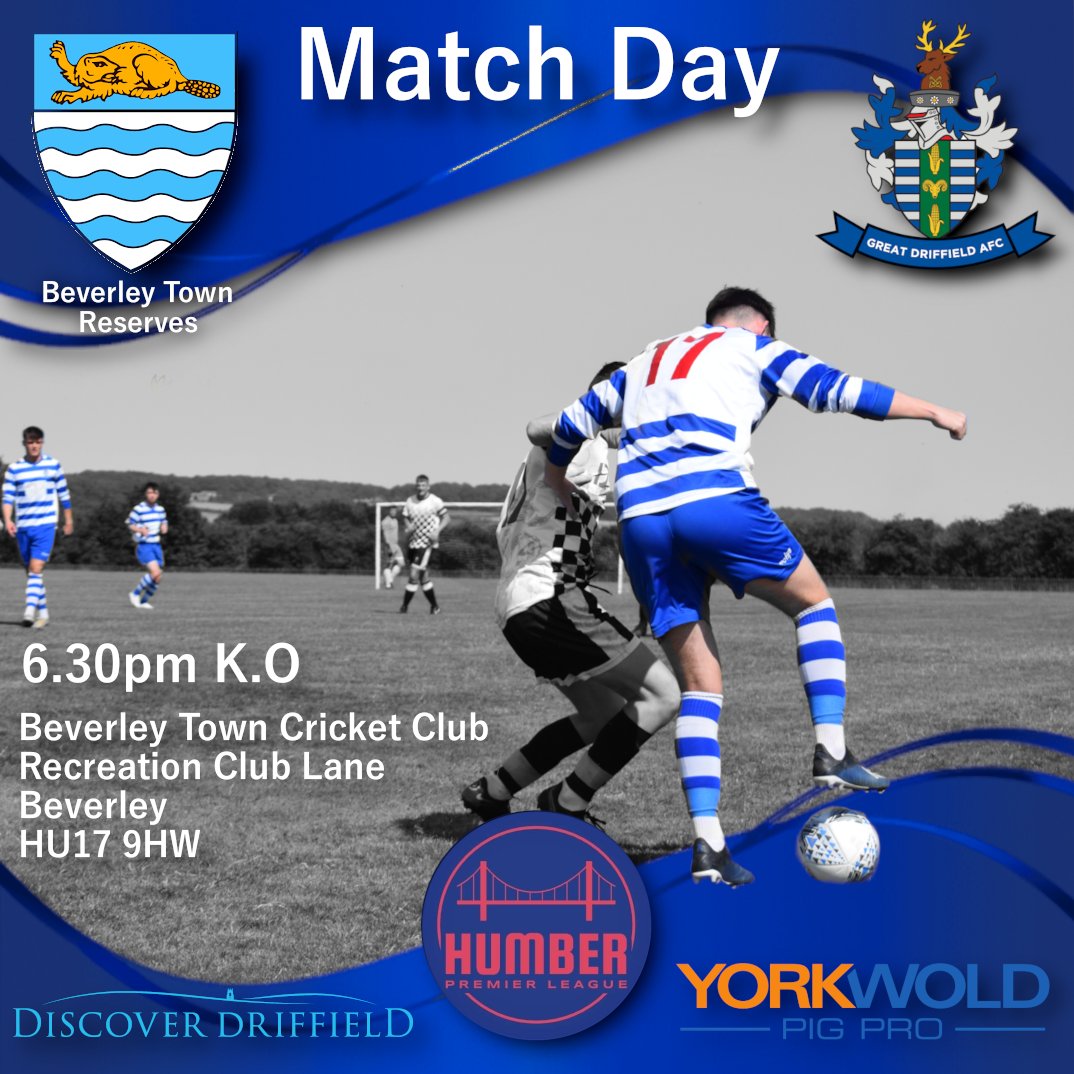 GreatDriffAFC's tweet photo. Its Match Day!
Can the 1sts make it 3 wins out of 3 as they make the short trip to take on @bevtownfc Reserves.
Why not head down and cheer on the lads
#greatdriffieldafc #football #humberpremierleague #soccer #nonleagurefootball #greatdriffafc https://t.co/Cf9QyQBHXX